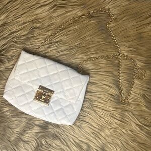 White Quilted Chain Bag